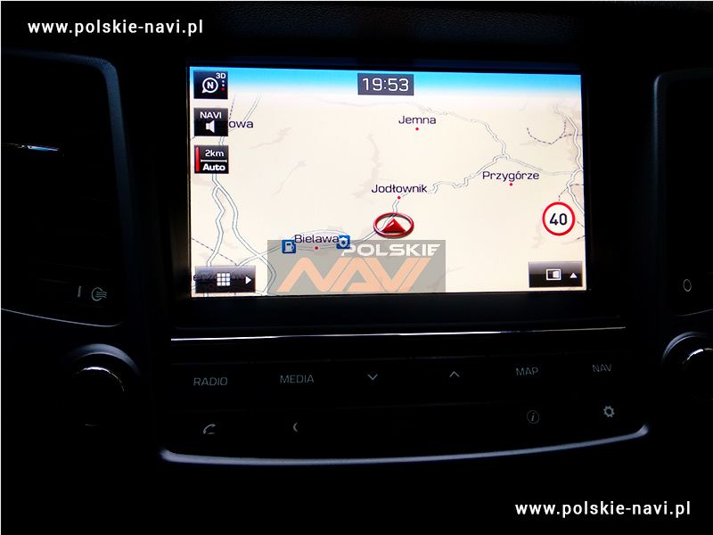 Hyundai Gen 2 Tłumaczenie nawigacji - Polskie menu